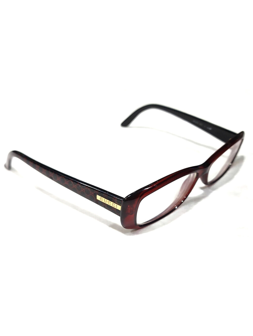 Gucci GG3568 WH13 Large sz Red Rectangle Eyeglasses 53-14 140 Italy Read